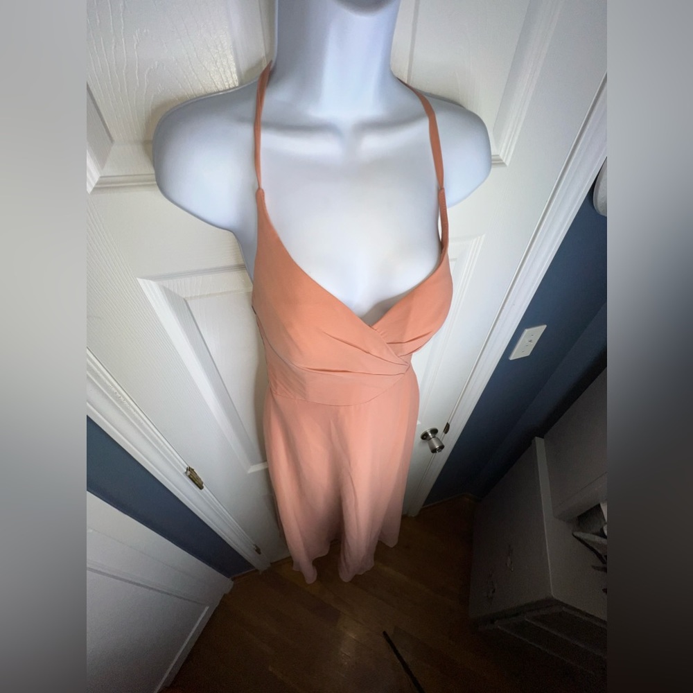 Azazie Coral Backless Dress - Picture 7 of 16